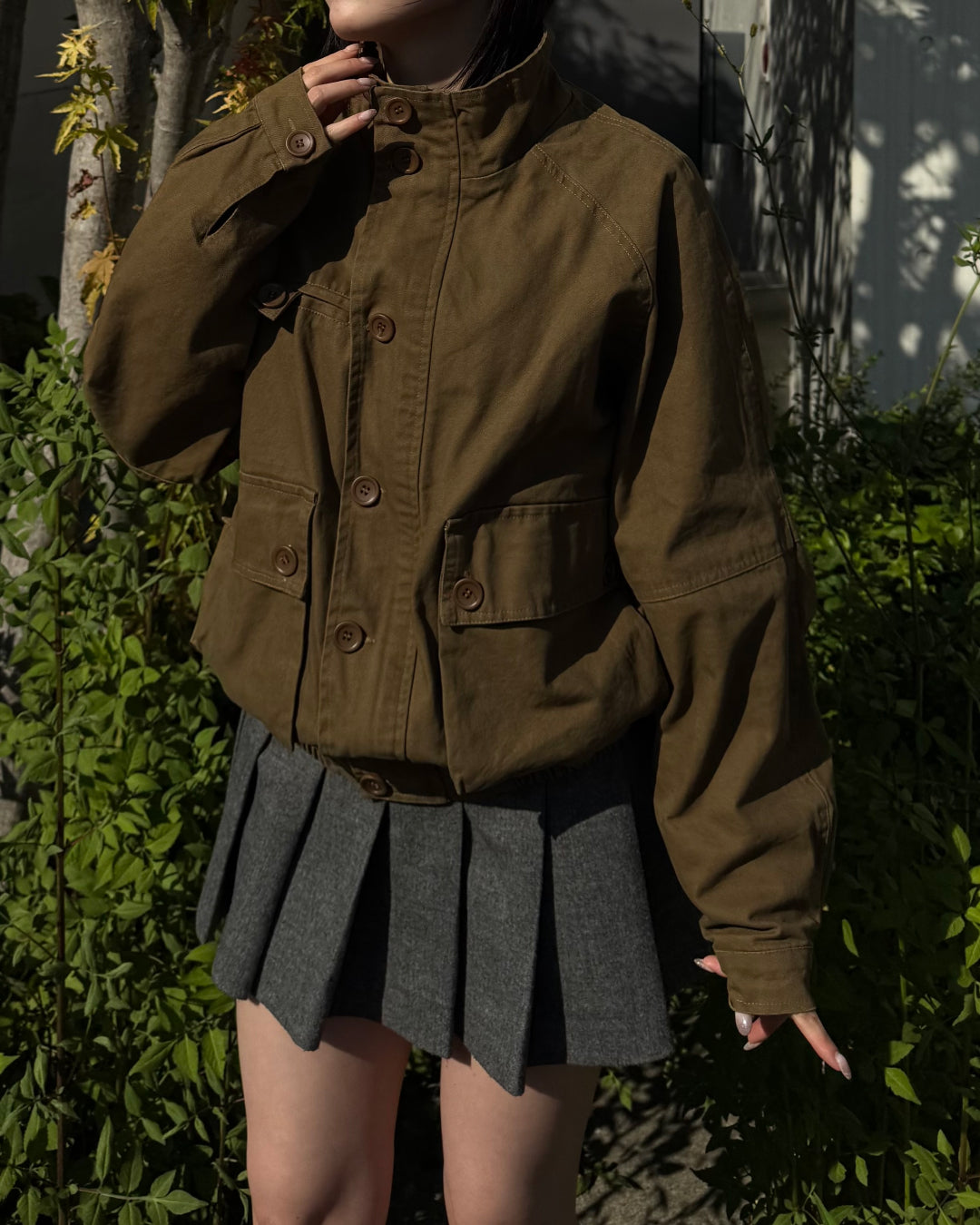 【即納】ユニセックススタンドネックショートブルゾン TO5012