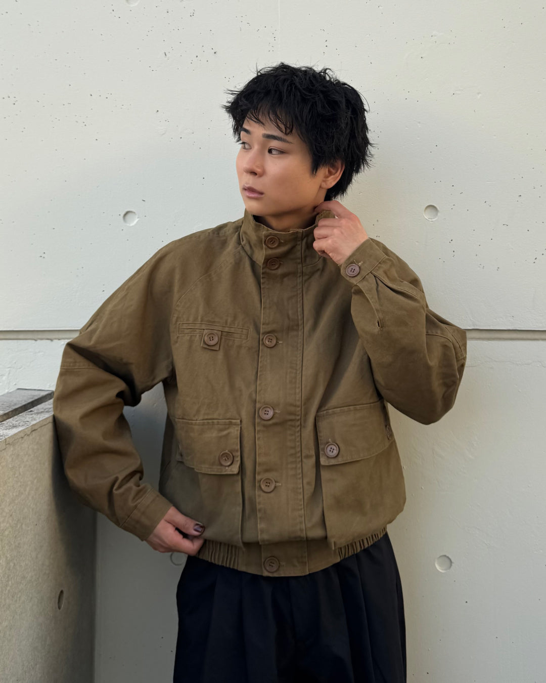 【即納】ユニセックススタンドネックショートブルゾン TO5012