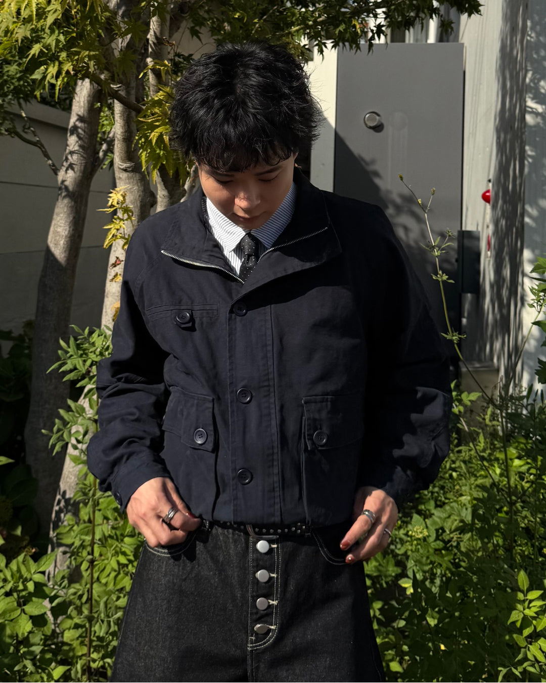 【即納】ユニセックススタンドネックショートブルゾン TO5012