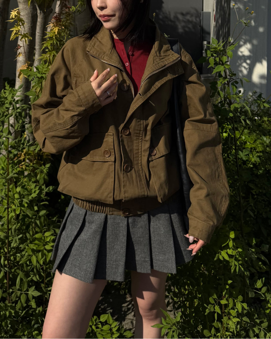 【即納】ユニセックススタンドネックショートブルゾン TO5012