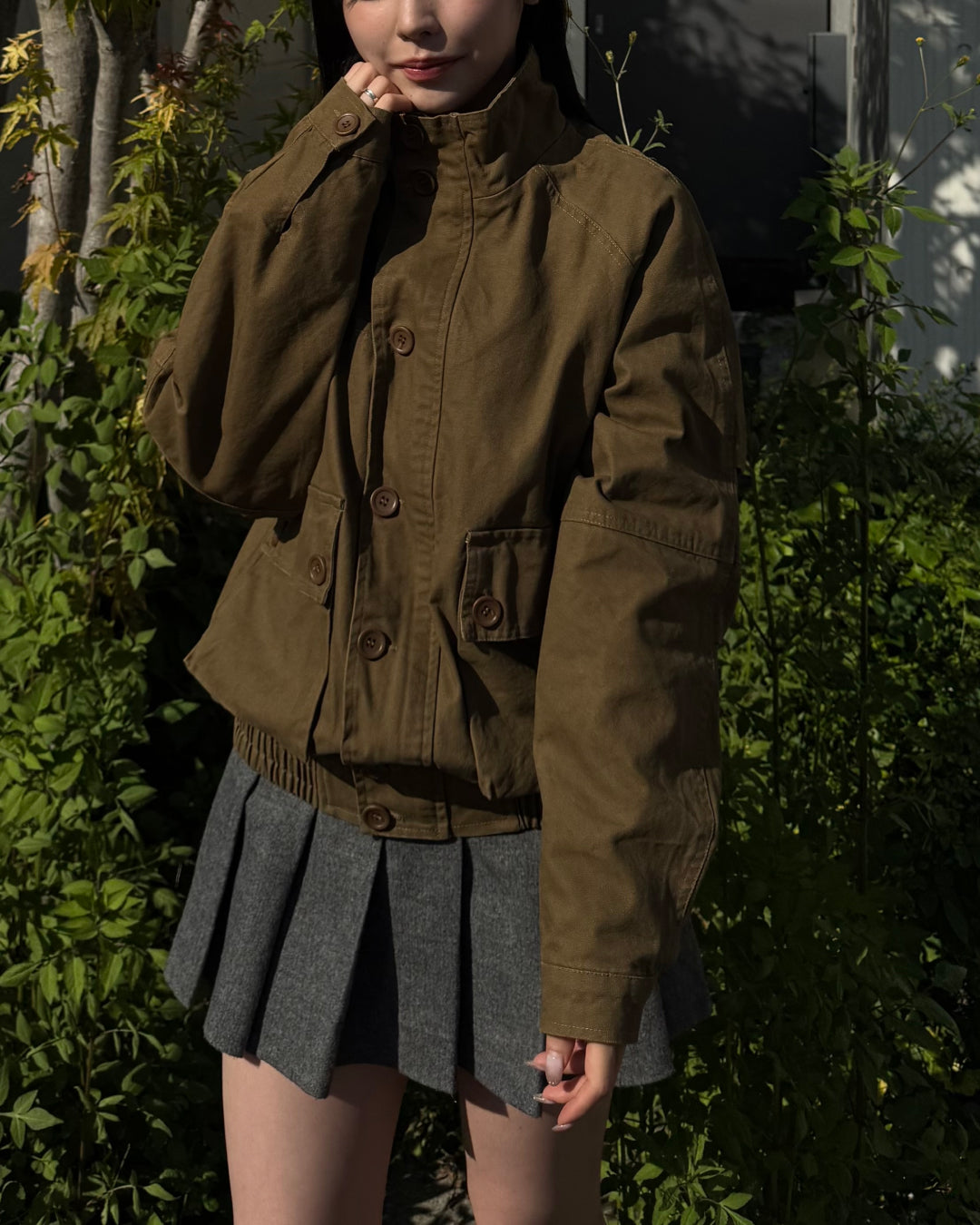 【即納】ユニセックススタンドネックショートブルゾン TO5012