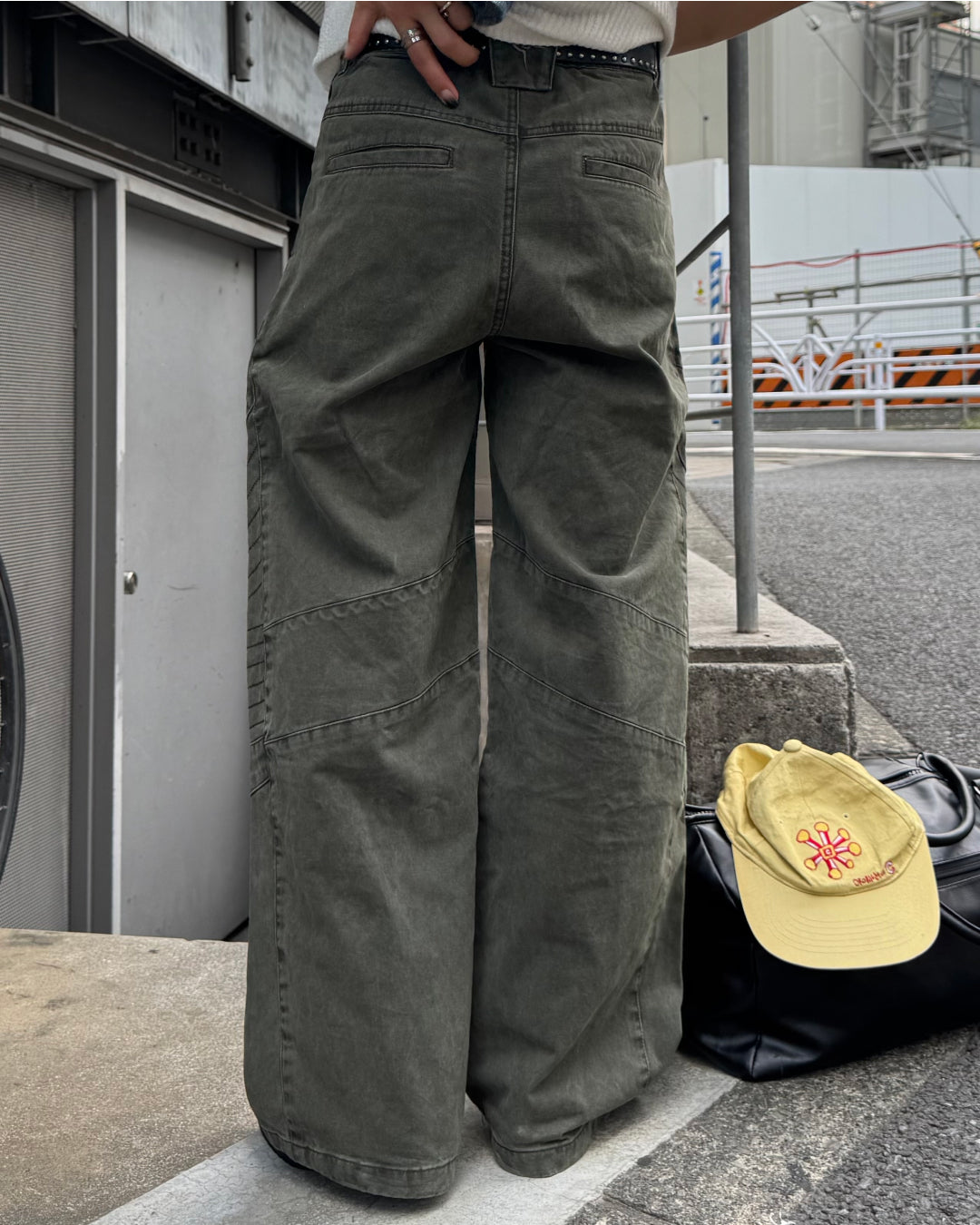 【即納】ステッチデザイン切替ウォッシュデニム TO5017