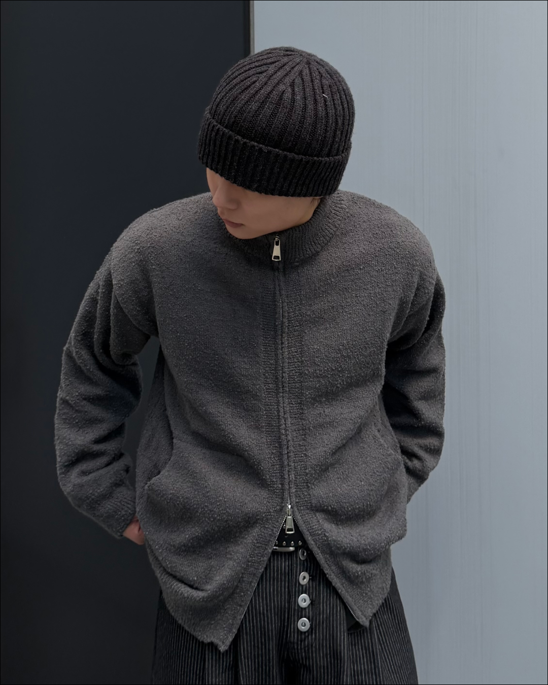 【即納】ダブルジップブークレドライバーズニット TO5045