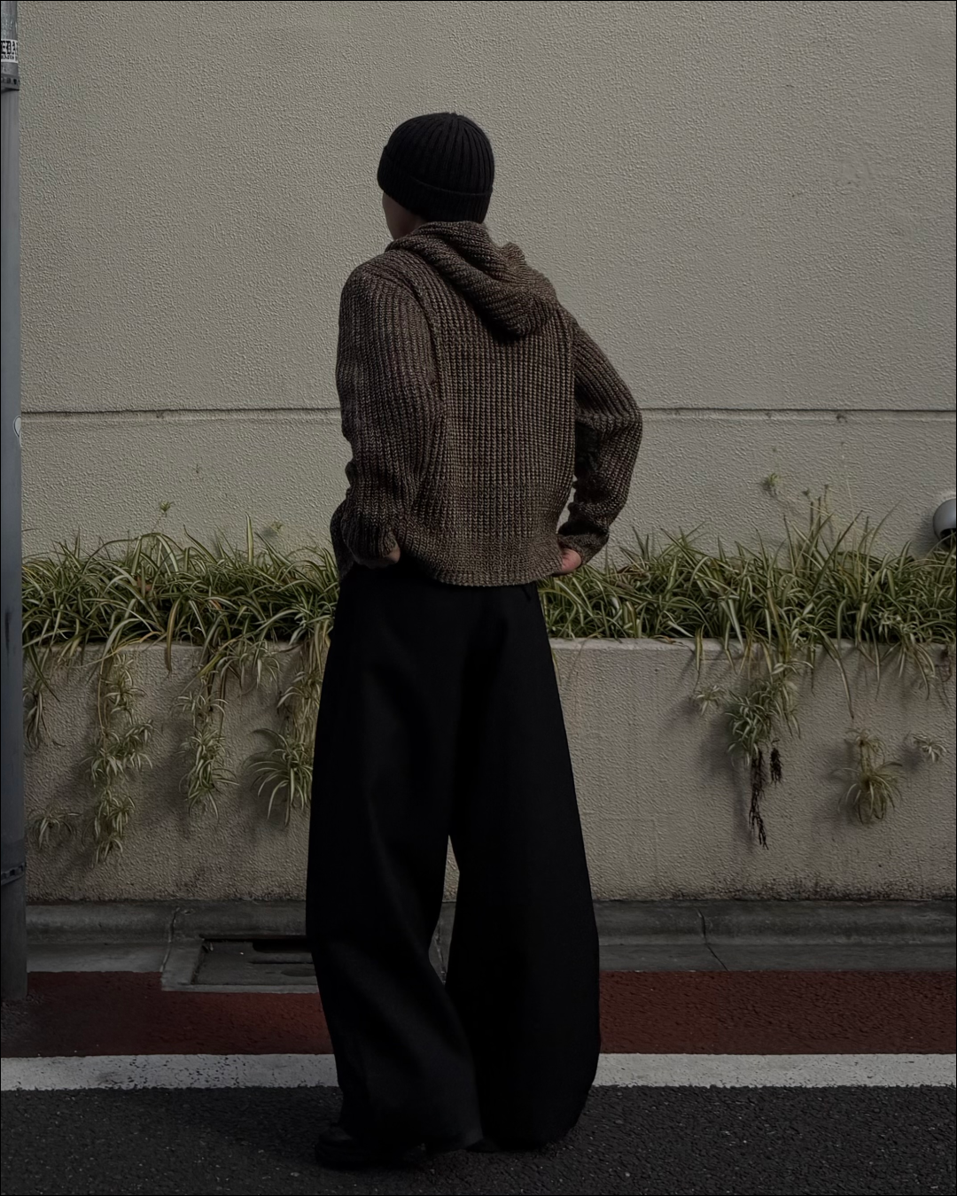 【即納】ミックスカラーダブルジップニットパーカー TO5053