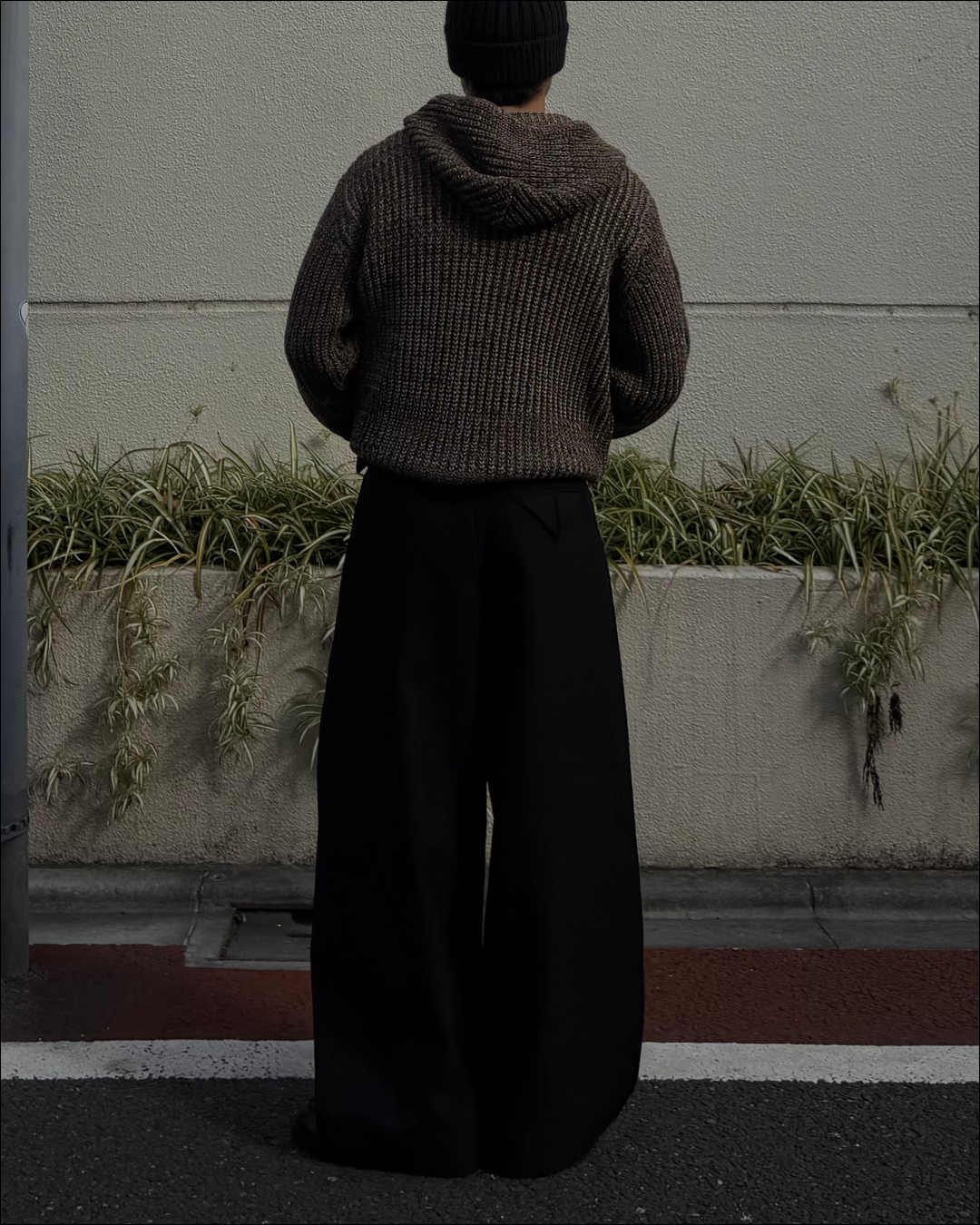 【即納】ミックスカラーダブルジップニットパーカー TO5053