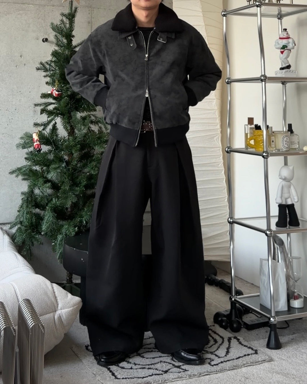 3wayボア襟キルティングジャケット TO1579