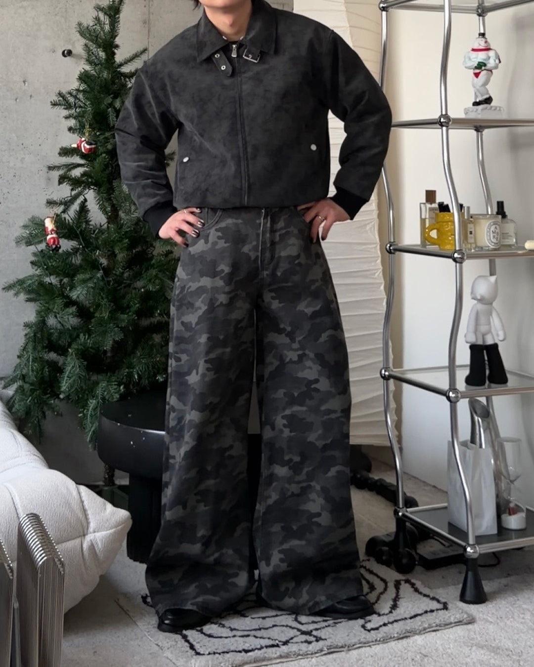 3wayボア襟キルティングジャケット TO1579