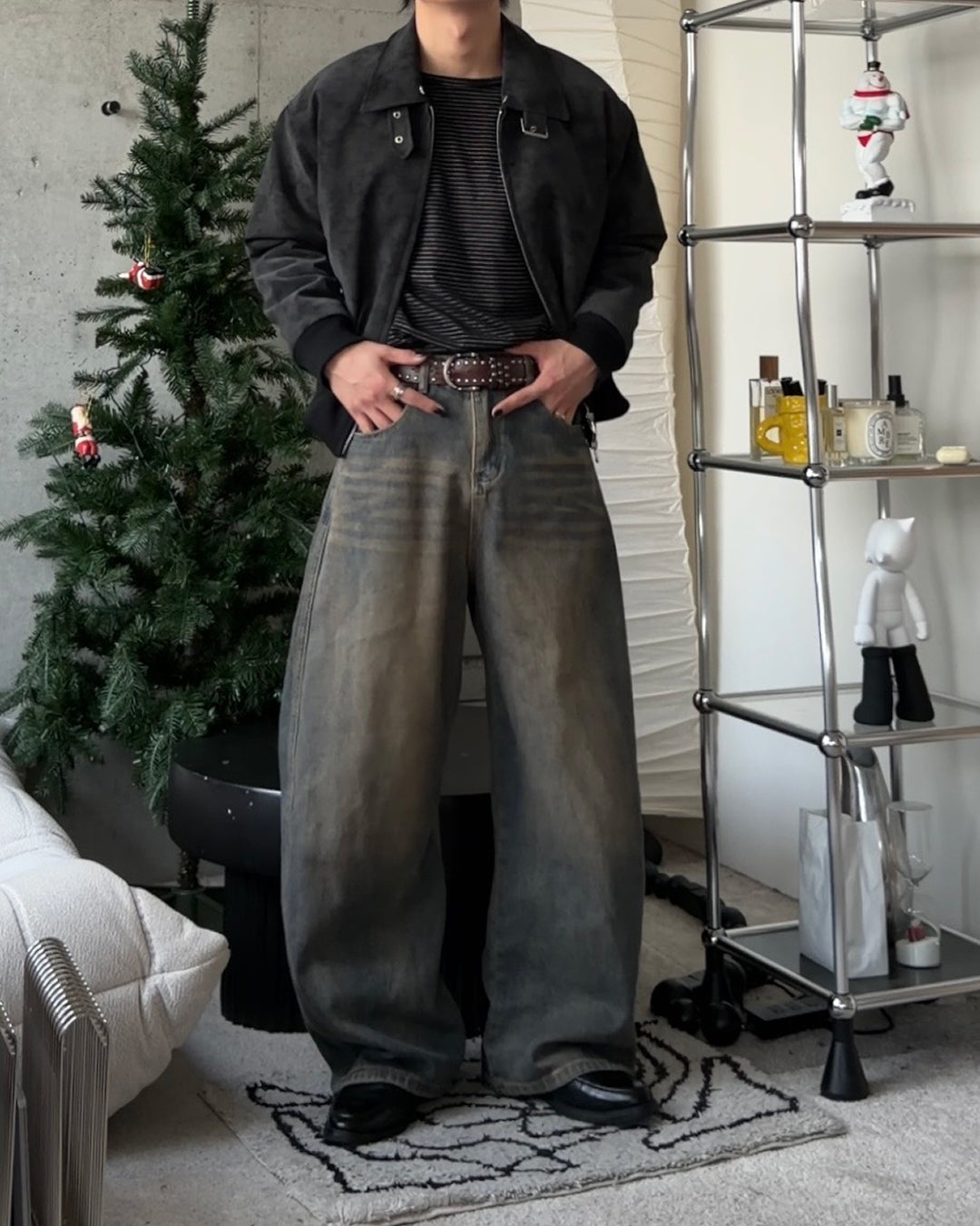 3wayボア襟キルティングジャケット TO1579