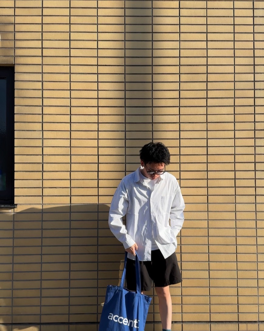ピンストライプシャツ UD0002