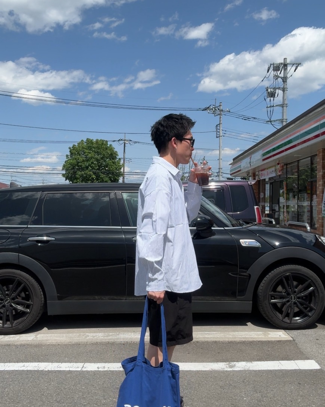 ピンストライプシャツ UD0002