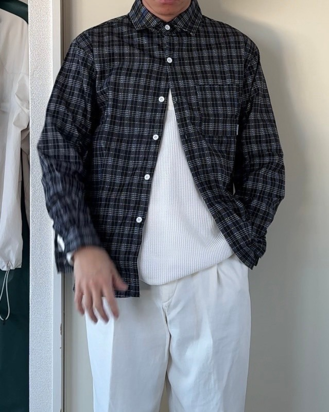 シティチェックルーズフィットシャツ UD0019