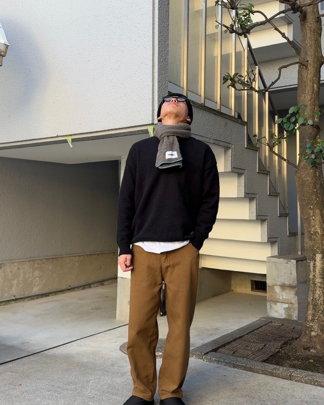ウォッシュコットンレトロパンツ UD0017