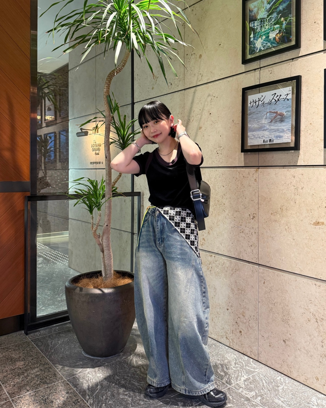 ヴィンテージウォッシュバルーンデニムパンツ UK0009