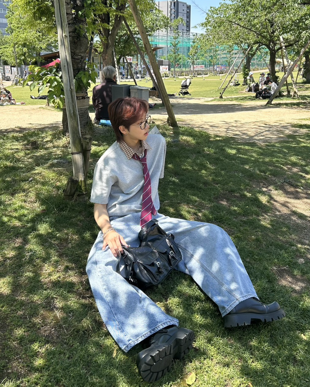 切り替えチェックカラーポロ WG0033