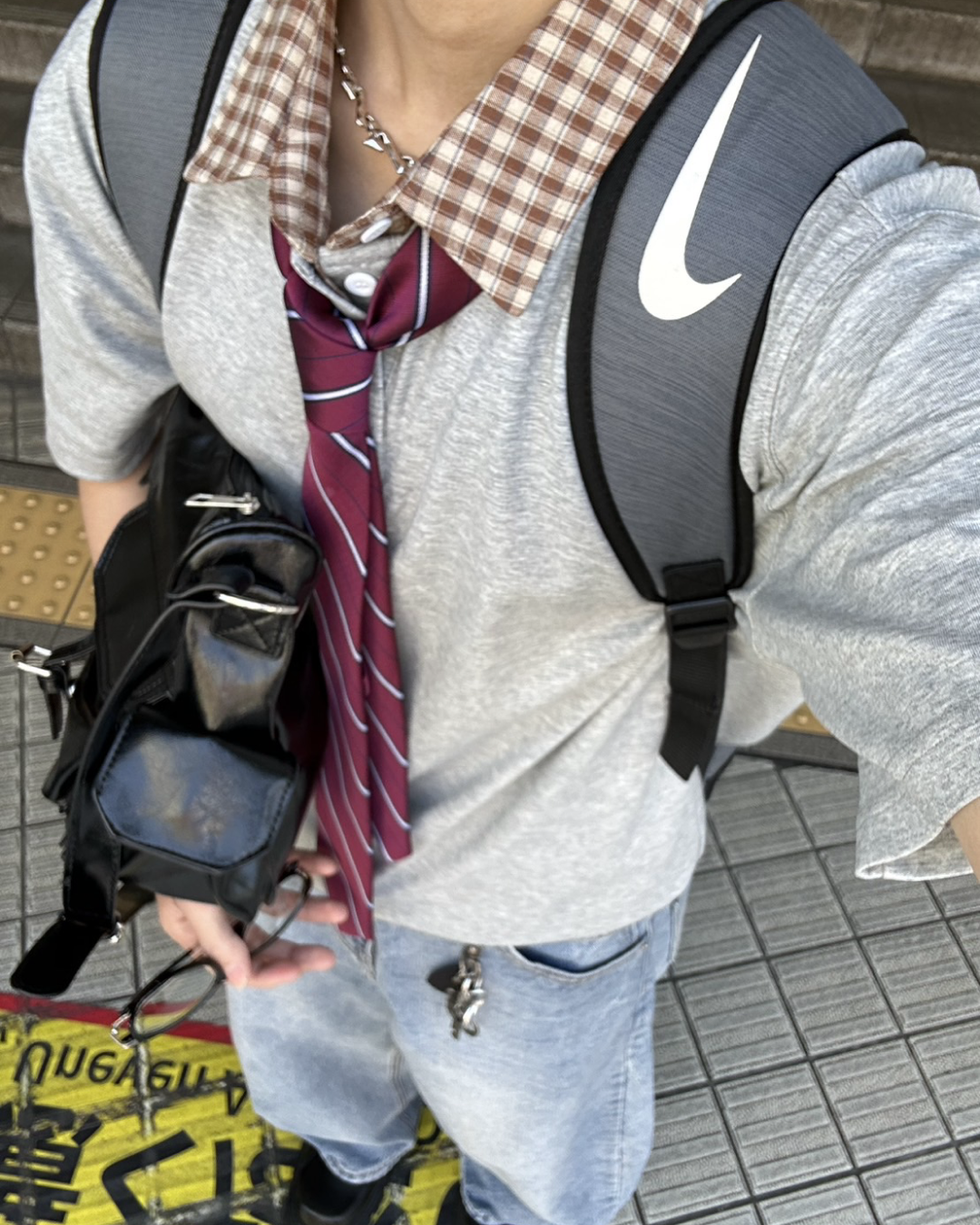 切り替えチェックカラーポロ WG0033