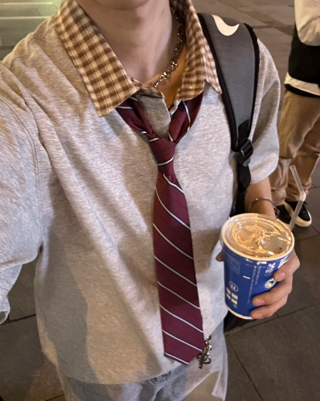 切り替えチェックカラーポロ WG0033