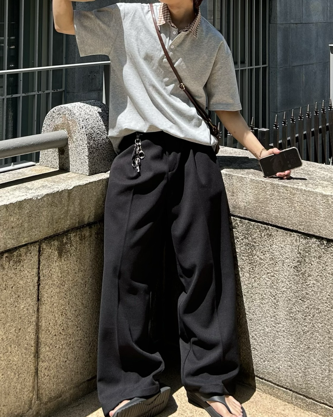 切り替えチェックカラーポロ WG0033