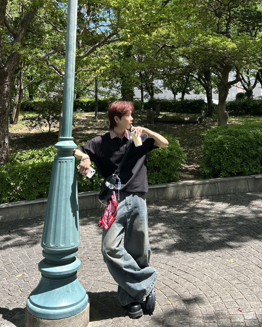 切り替えチェックカラーポロ WG0033