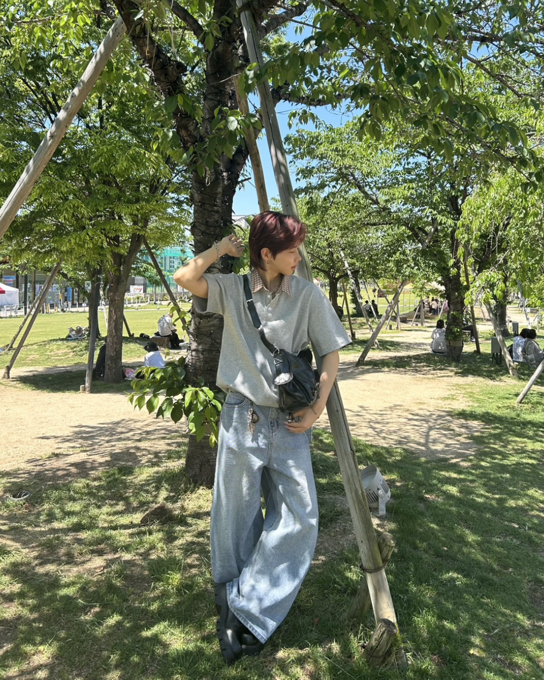 切り替えチェックカラーポロ WG0033