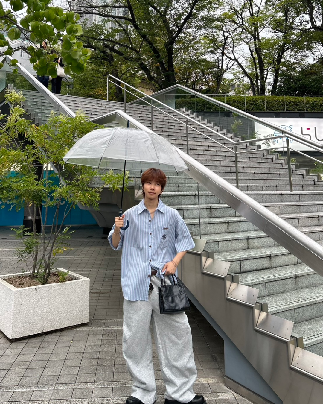 【即納】カラーストライプシャツ WG0071