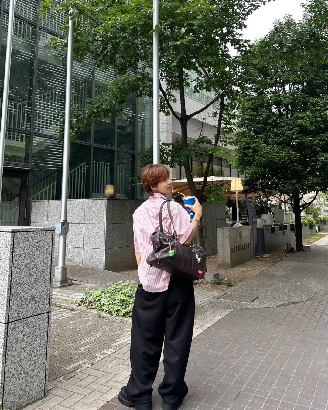 【即納】カラーストライプシャツ WG0071