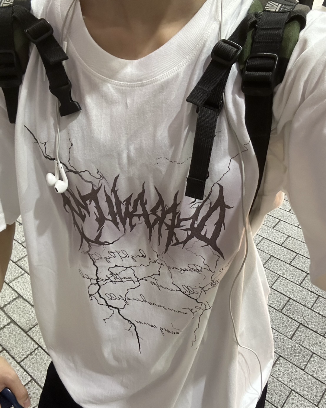 サンダーフォントTシャツ WG0082