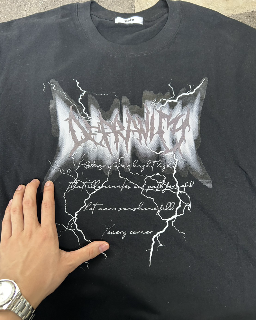 サンダーフォントTシャツ WG0082