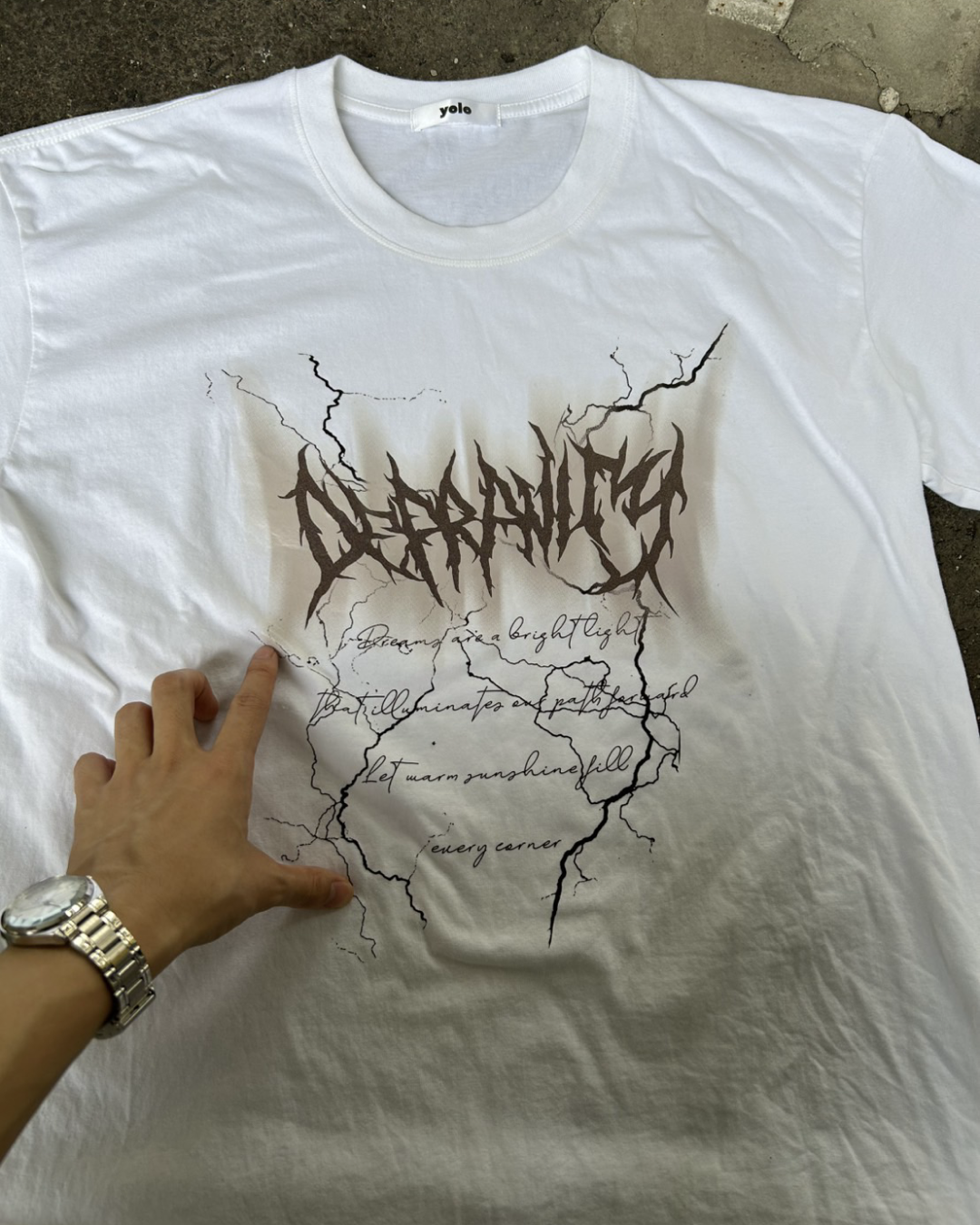 サンダーフォントTシャツ WG0082