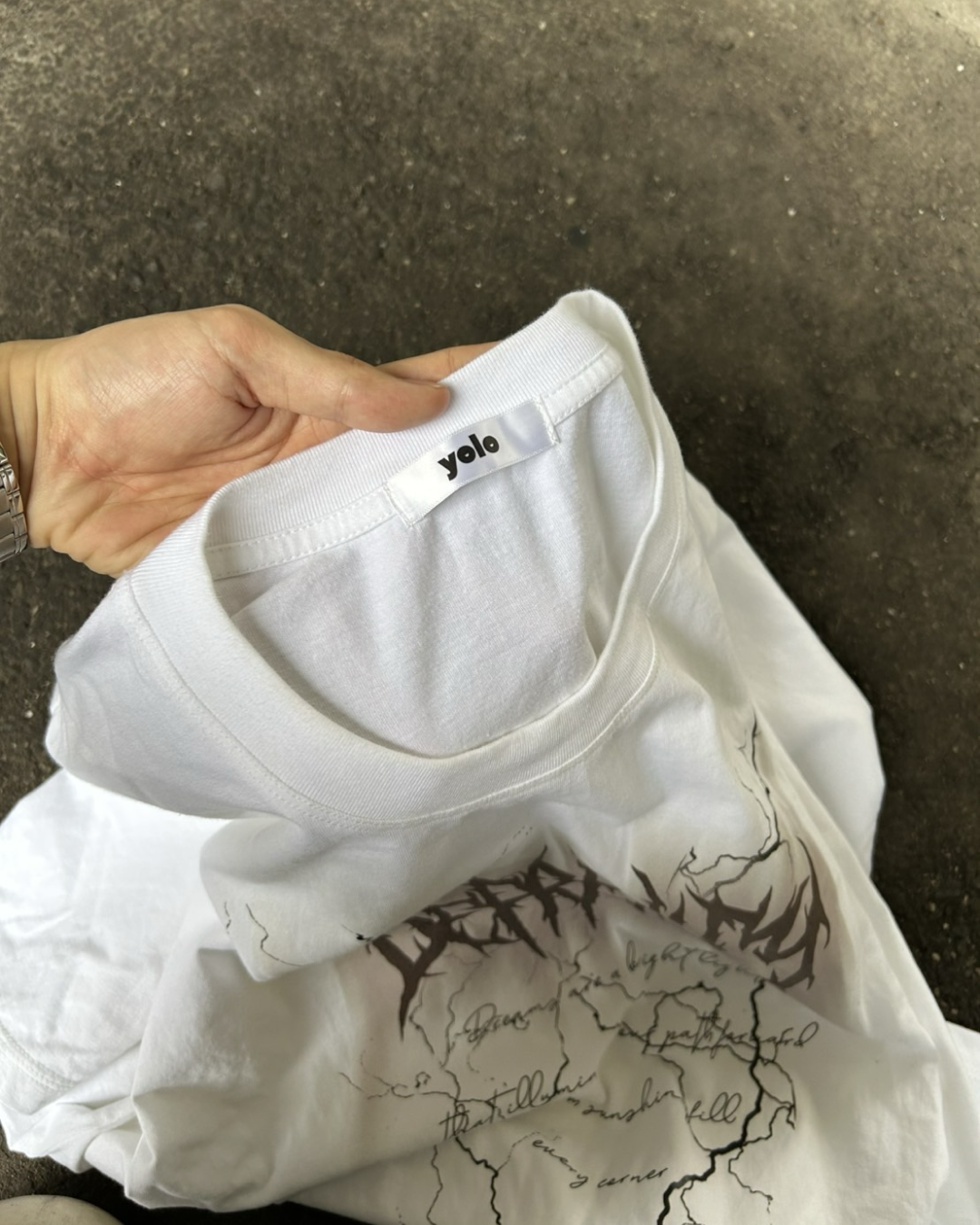 サンダーフォントTシャツ WG0082
