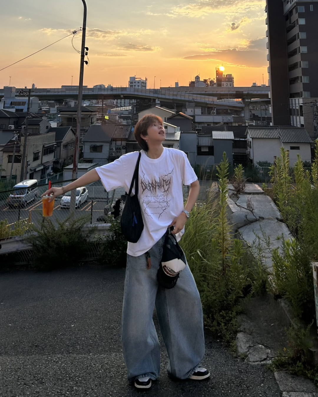 サンダーフォントTシャツ WG0082