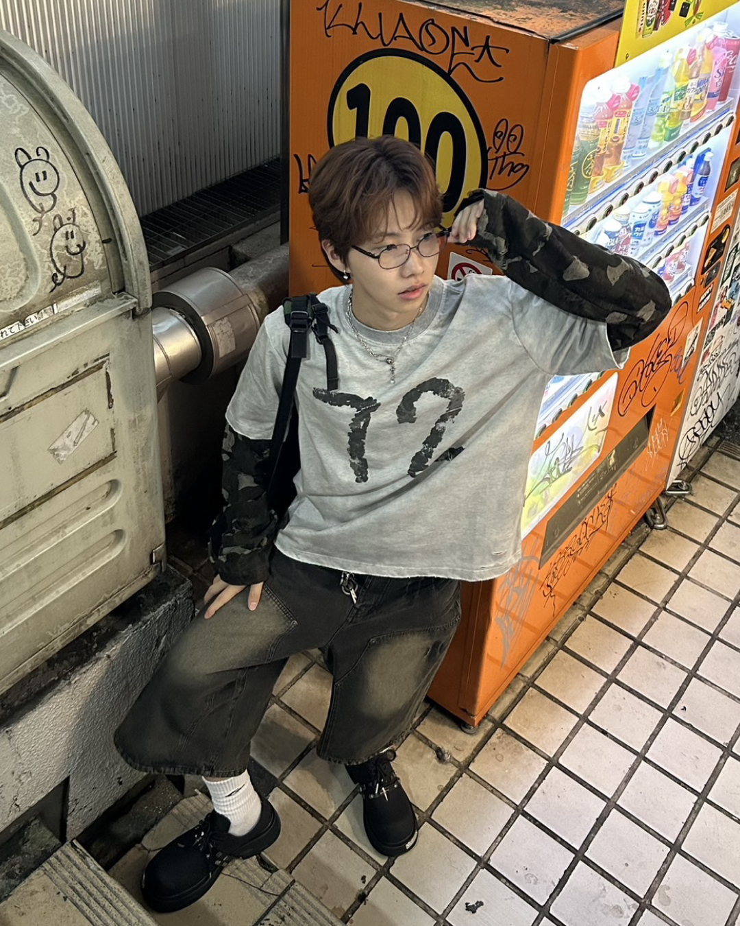 カモスリーブロングTシャツ WG0083