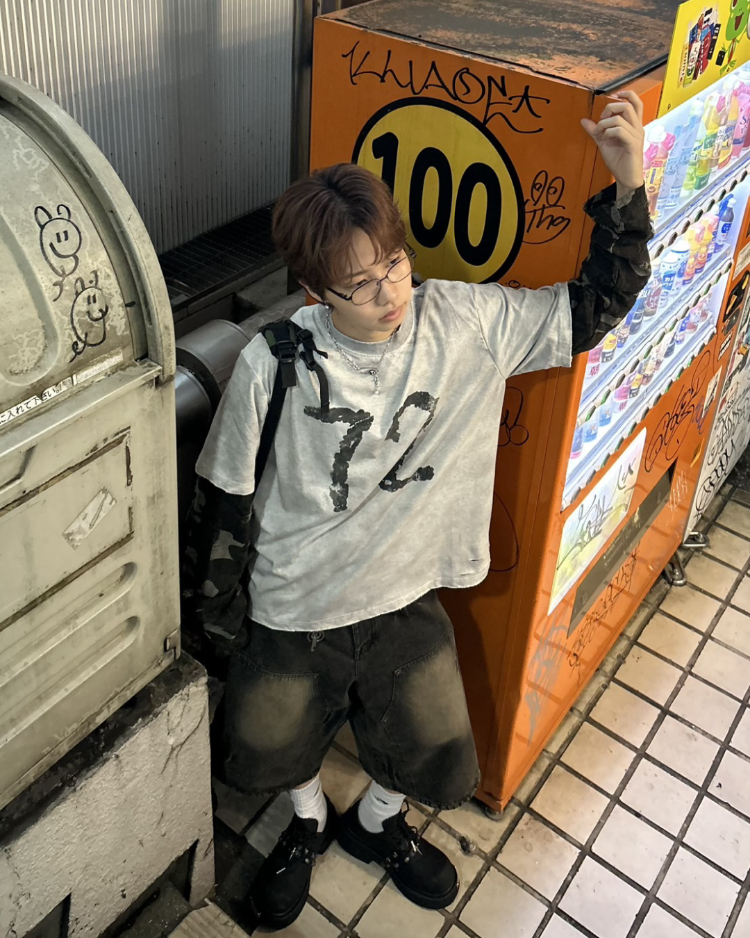 カモスリーブロングTシャツ WG0083