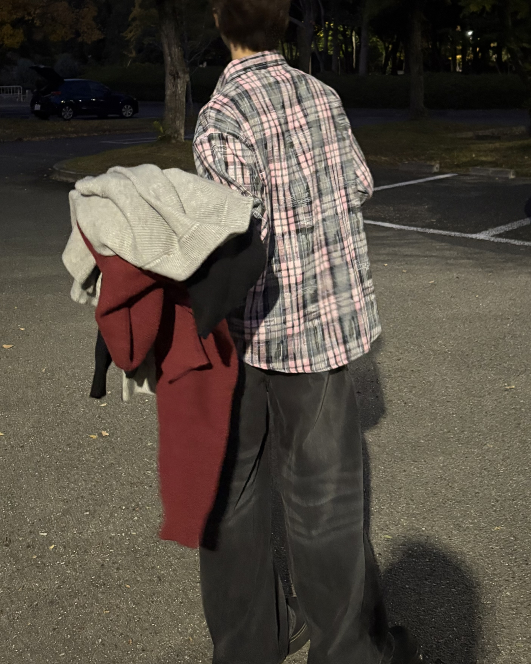 ピンクレトロチェックシャツ WG0165