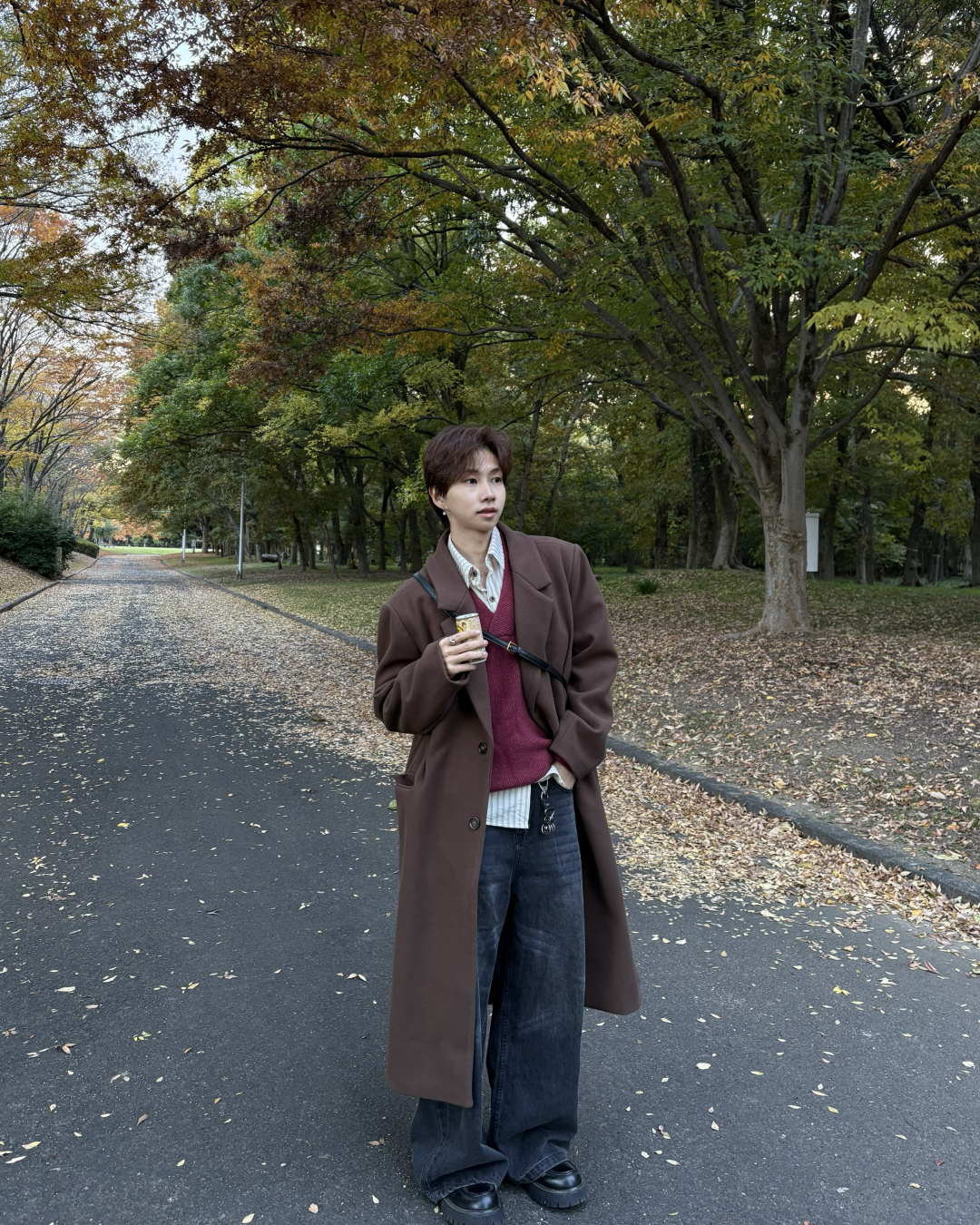 Vネックルーズニット WG0211