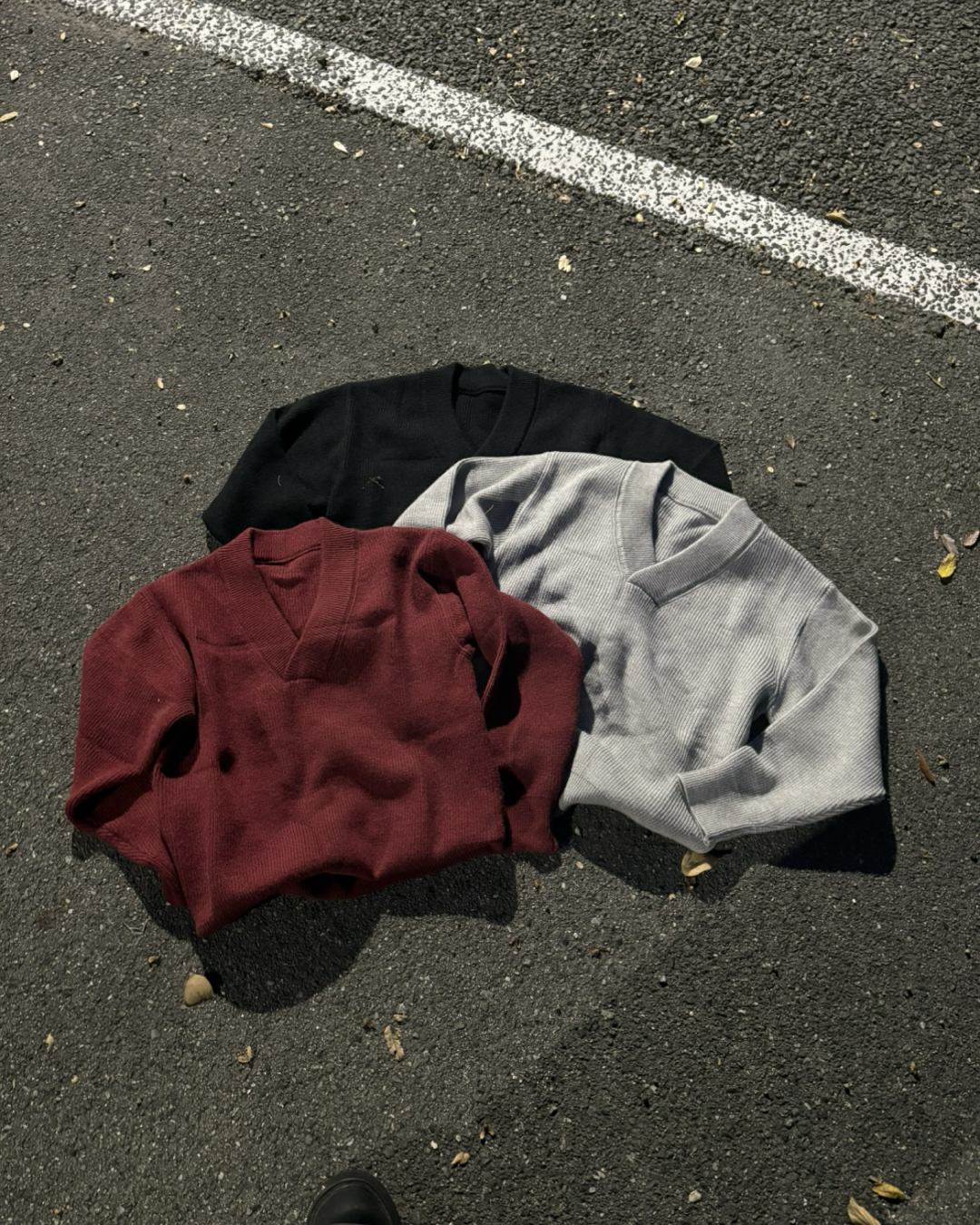 Vネックルーズニット WG0211