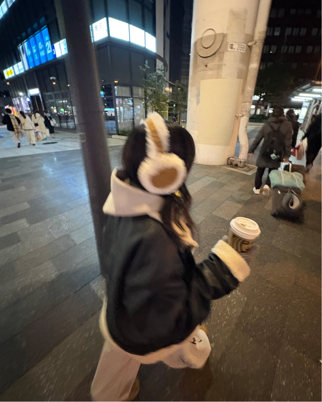 フェイクファーイヤーマフラー WG0238