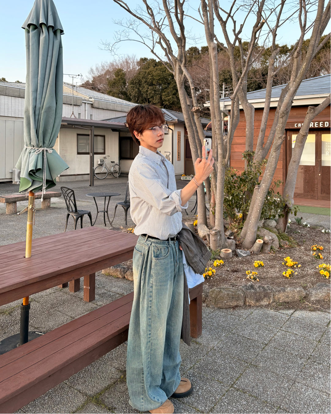 ミニマルストライプシャツ WG0301