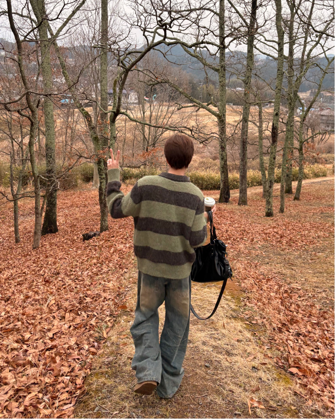 シャギーボーダーカーディガン WG0315