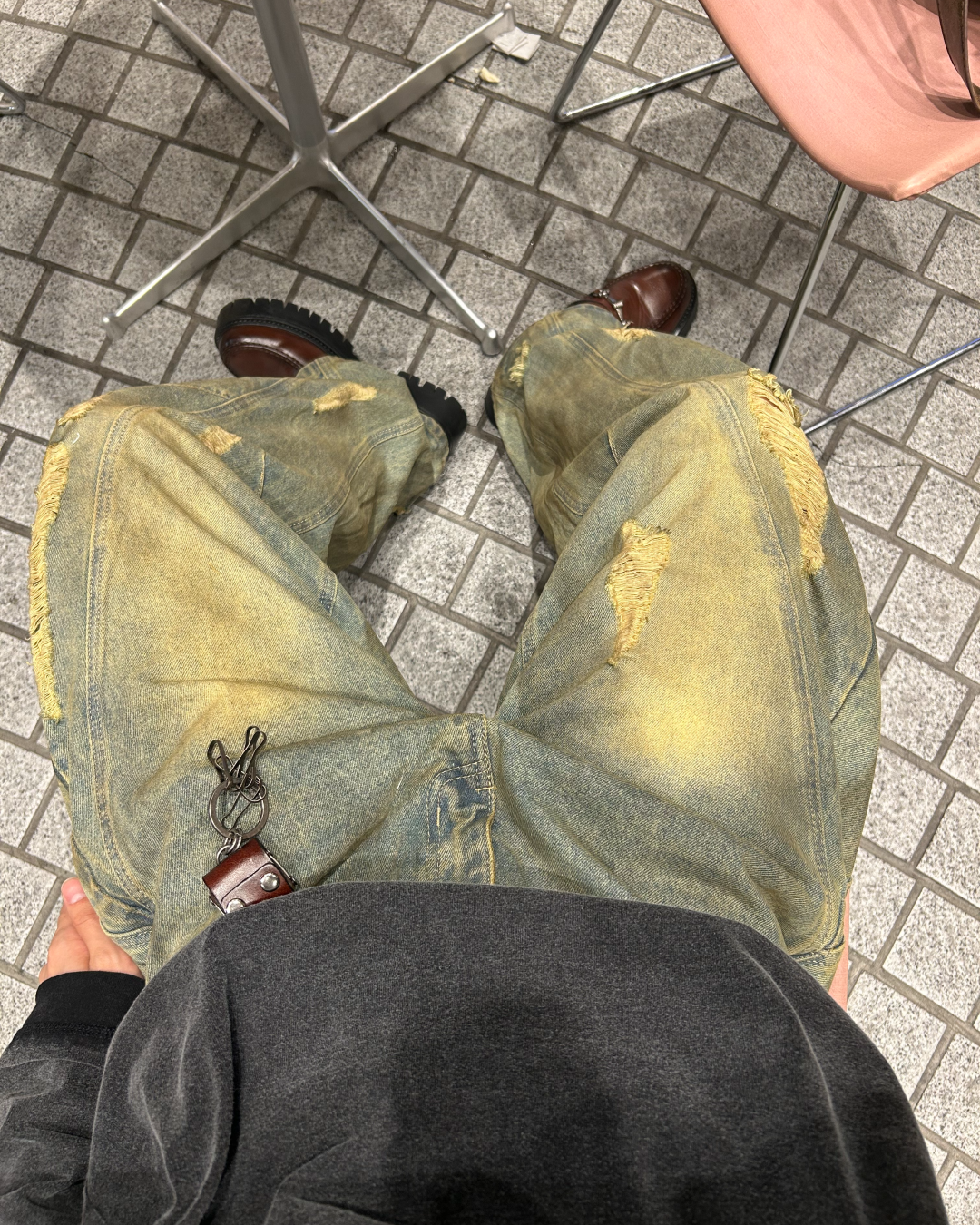【即納】ダメージカーブデニムパンツ WG5000