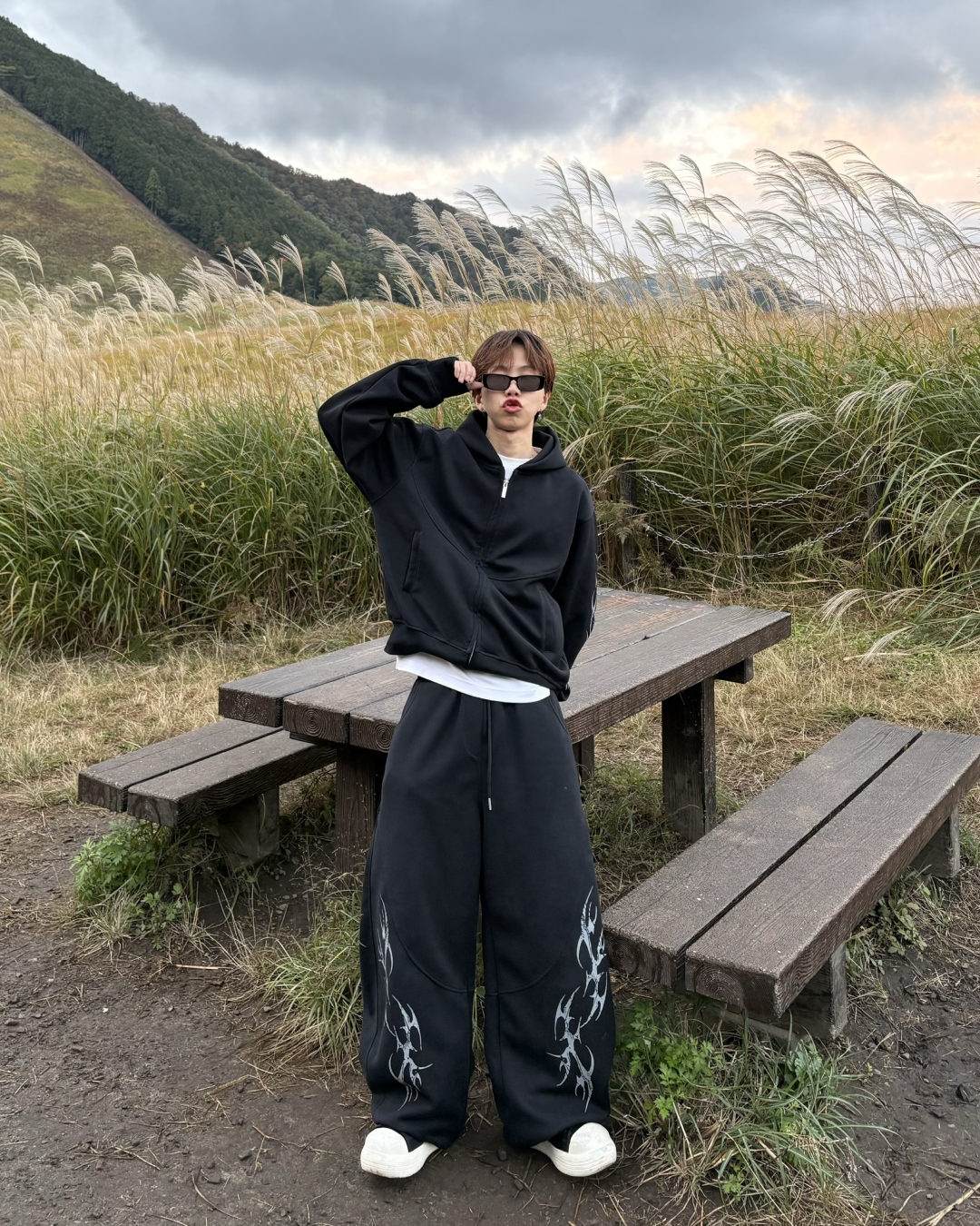 【即納】ヴィンテージ加工スウェットセットアップ(上下別売り) WG5002