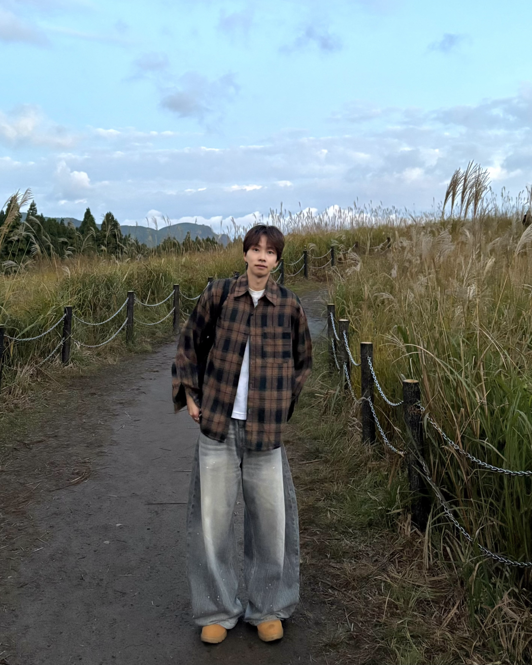 【即納】レトロチェックシャツ WG5007