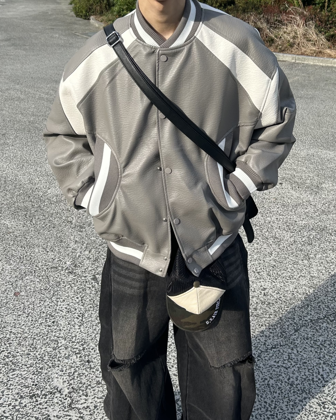 即納】グレーバイカラースタジャン WG5010 – YOLO（ヨロ