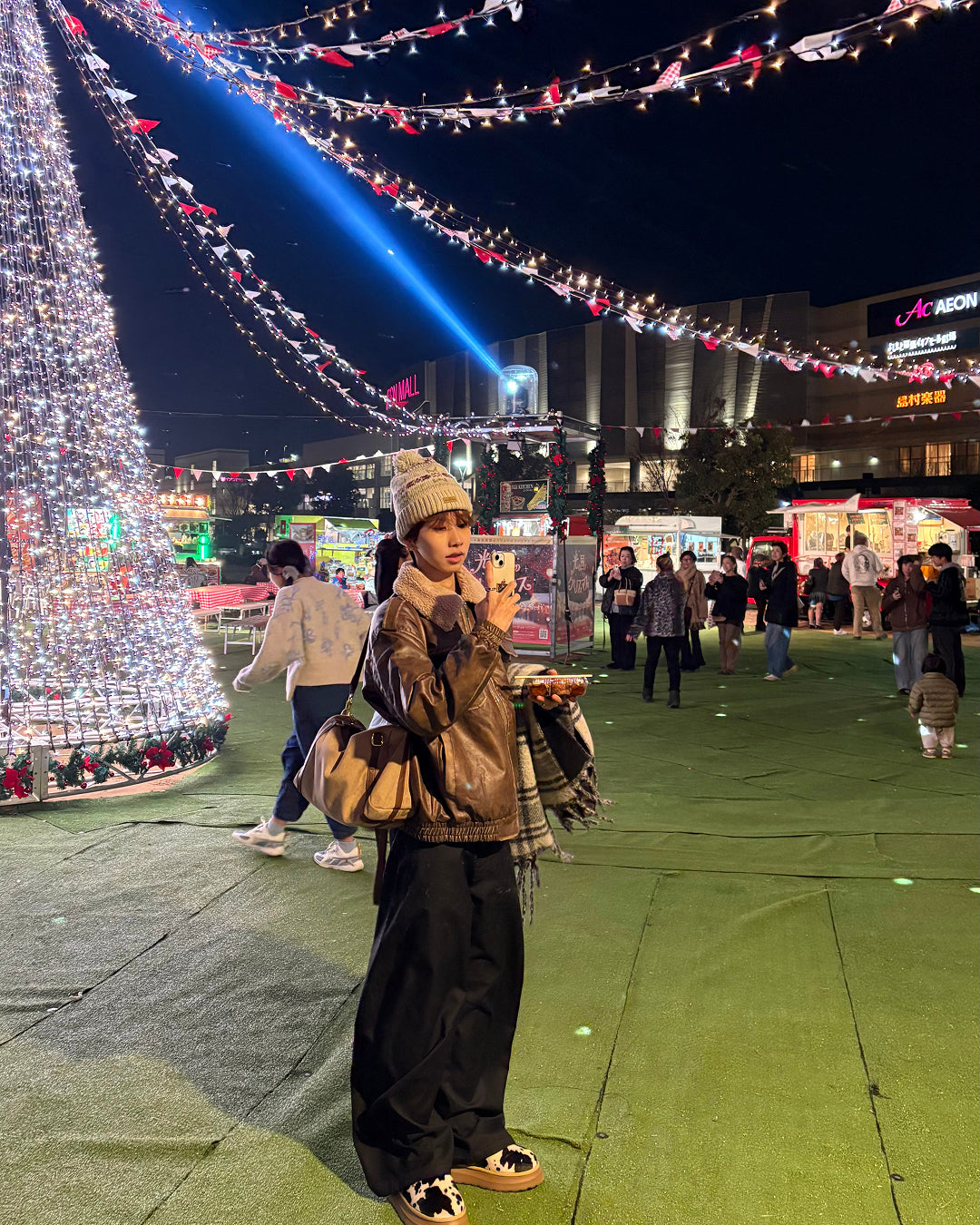 【即納】ボア襟PUレザーブルゾンジャケットWG5017