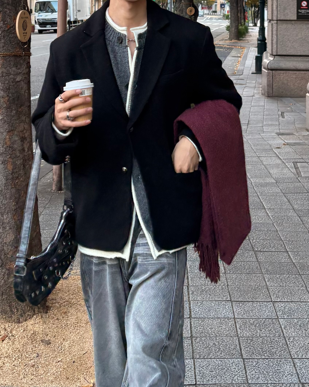 【11/25 19:00販売開始 オリジナル 即納】ウールテーラードジャケット WG6002