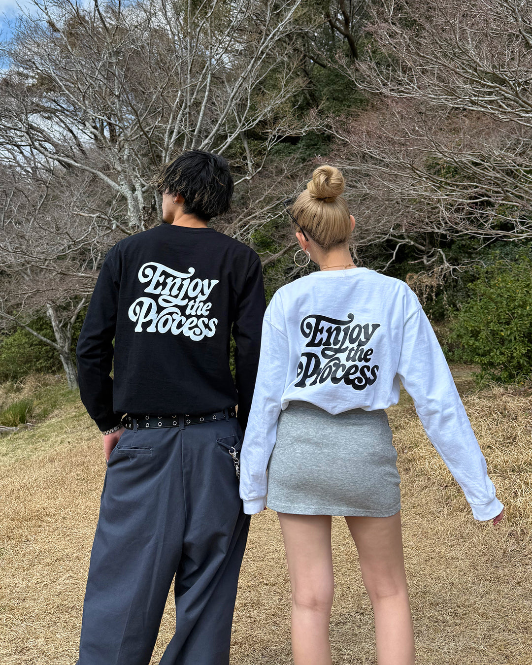 レトログラフィックプリントロングTシャツ WK0024