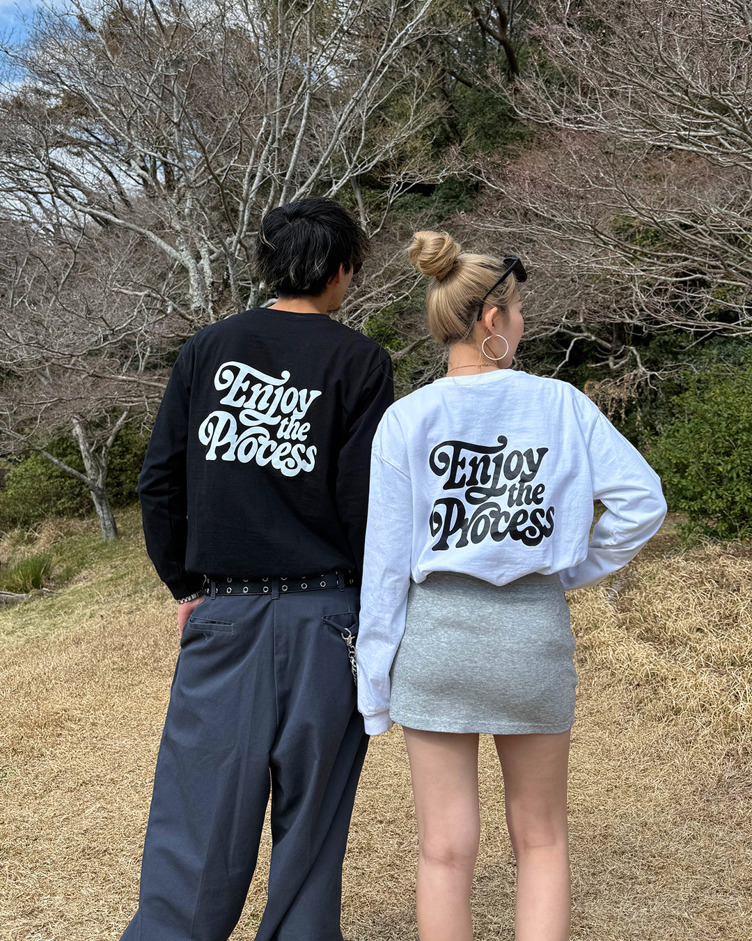 レトログラフィックプリントロングTシャツ WK0024