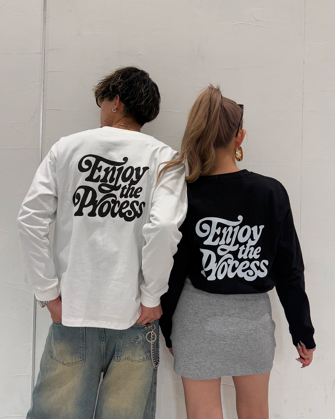 レトログラフィックプリントロングTシャツ WK0024