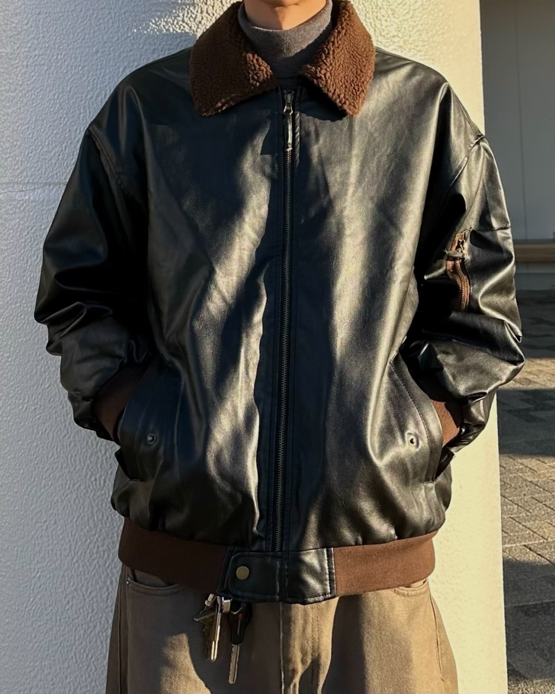 PUレザーフライトジャケット WR0010 – YOLO（ヨロ）｜ファッション通販