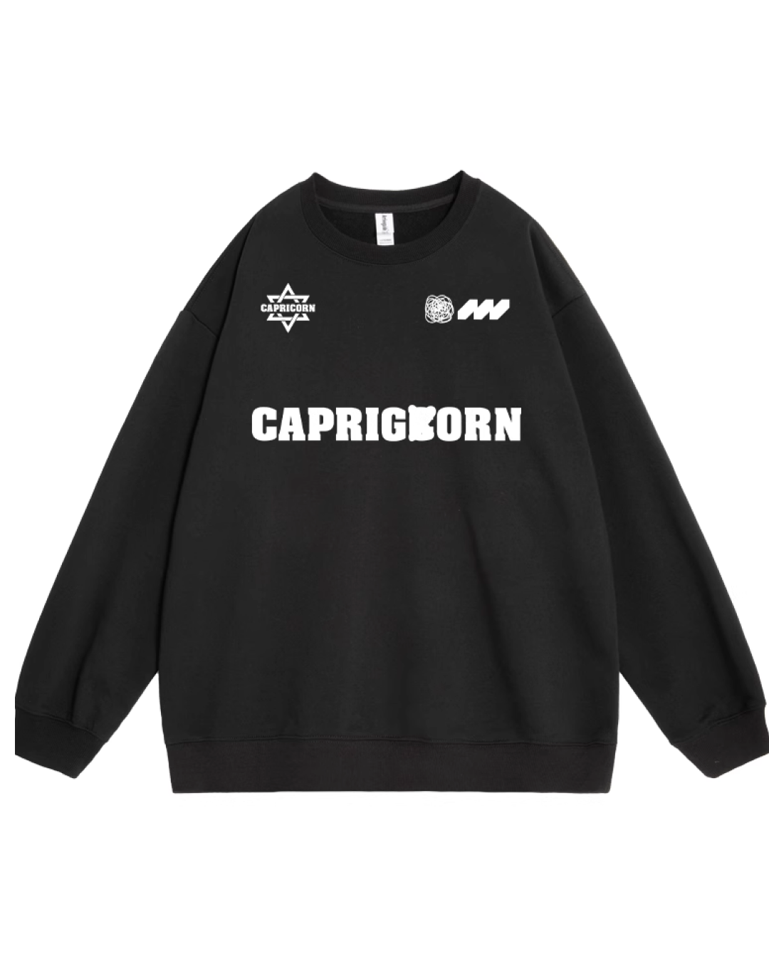 Printed black sweatshirt Y0028