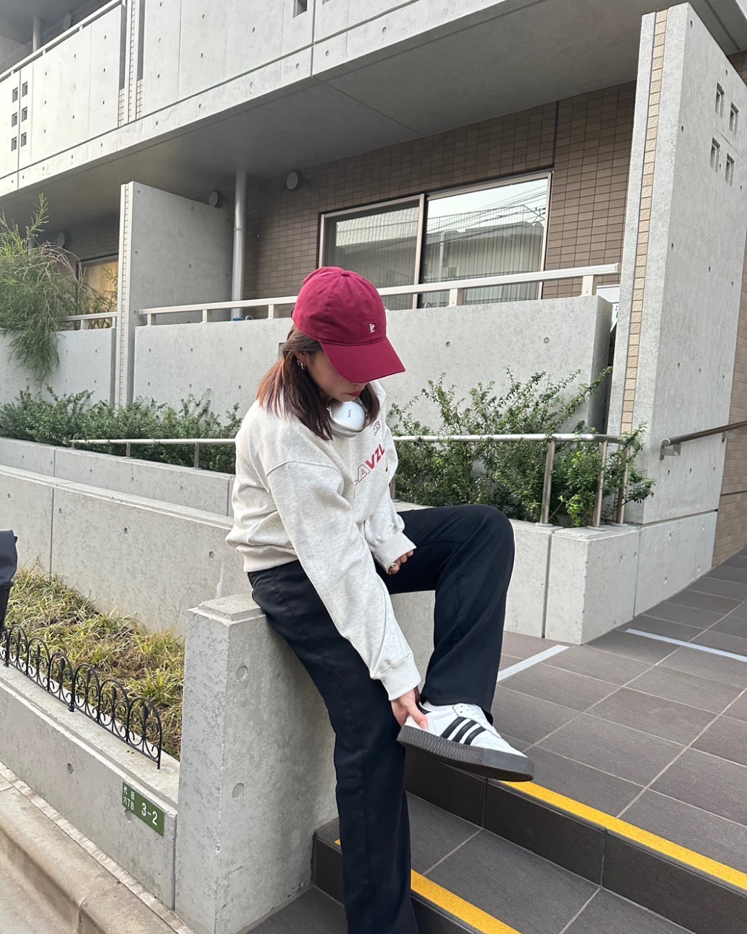 ルーズワイドレッグパンツ Y0035